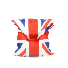 Union Jack nuevo estilo de grandes bolsas de frijol sillas en la sala de estar